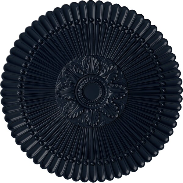 Ekena Millwork Nexus Ceiling Medallion (Fits Canopies up to 2 3/4"), Hand-Painted Midnight Dream, 30"OD x 1 1/4"P CM30NEMDF - main
